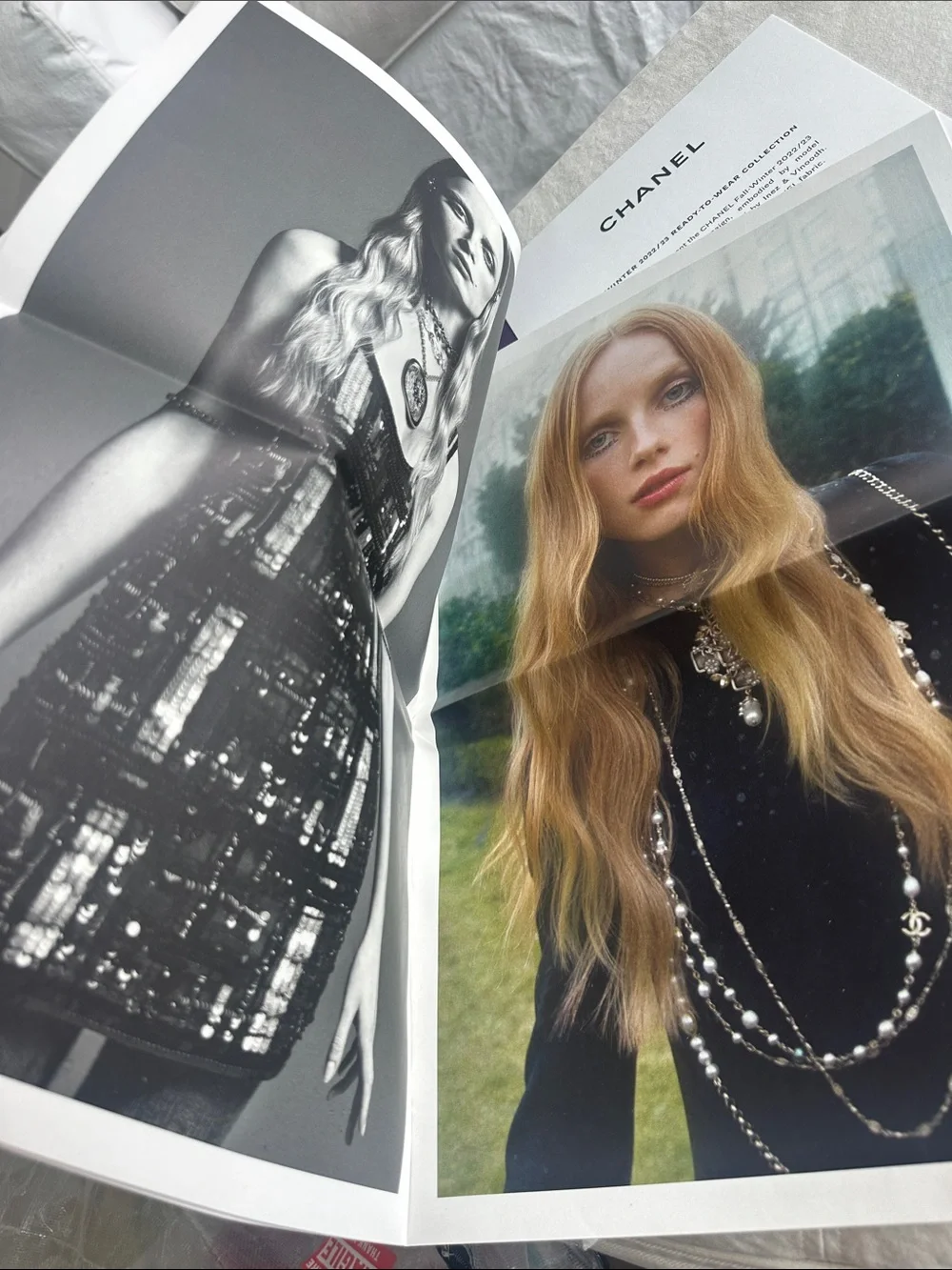 Chanel fall winter 2022/23 ready to wear collection newspaper Inez & Vinoodh